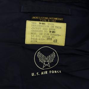BUZZ RICKSON’S B-15C A.F.Blue MOD 497th FTR.INTCP.SQ. フライトジャケット