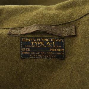 BUZZ RICKSON’S TYPE A-1 FLYING SHIRT ジャケット ウール M カーキ BR12531