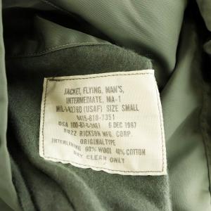 BUZZ RICKSON’S MA-1 ORIGINAL SPEC. LINECREWMAN チェッカーボード フライトジャケット ジャンパー ブルゾン