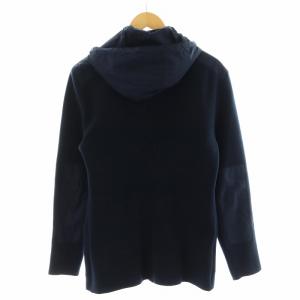 POLO RALPH LAUREN テーラードジャケット シングル 切替 フード ニット ナイロン S 紺 ネイビー