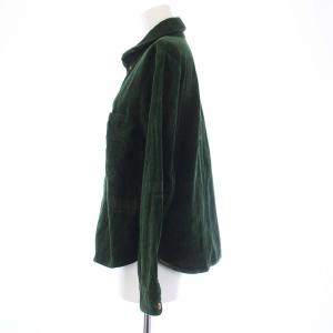 Pal'las Palace シャツ ブラウス コーデュロイ 長袖 2 M 緑 グリーン