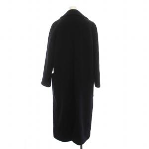 STUDIOUS チェスターコート ウール ビッグカラー ロング アウター 2 M 黒 ブラック