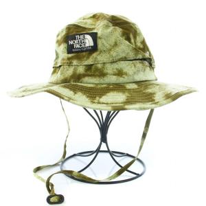 NOVELTY HORIZON HAT 帽子 ハット 総柄 ストラップ付き M カーキ NN001708