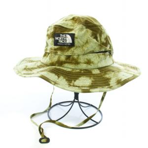 THE NORTH FACE NOVELTY HORIZON HAT 帽子 ハット 総柄 ストラップ付き M カーキ NN001708