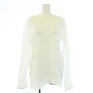 Deuxieme Classe 21SS Skew Tシャツ ロンT カットソー クルーネック 長袖 白 ホワイト