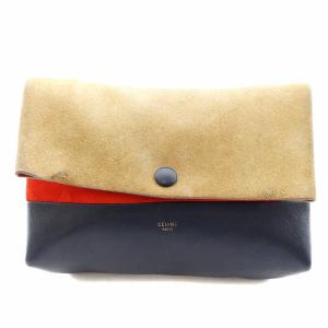 オールソフト ポーチ レザー スエード 茶 ブラウン 紺 ネイビー 赤 レッド /AN13 OH