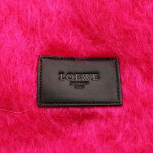 LOEWE マフラー フリンジ モヘヤ ピンク
