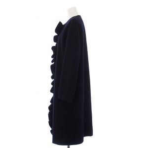 YOKO CHAN YOKOCHAN ノーカラーコート 36 ブラック YCC-422-191