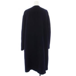 YOKO CHAN YOKOCHAN ノーカラーコート 36 ブラック YCC-422-191