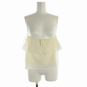 24SS フリルキャミ キャミソール リボン フリル 36 S アイボリー /RO