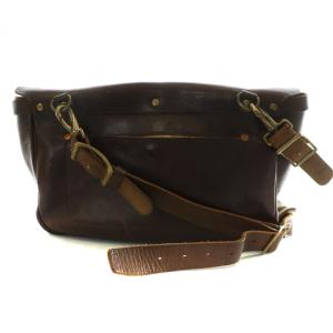 SLOW ショルダーバッグ メッセンジャー レザー 茶 ブラウン