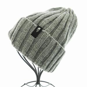 THE NORTH FACE ラディアルビーニー ニット帽 ロゴ ローゲージ 帽子 アウトドア F グレー NN41626