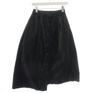 フレアスカート ロング ベロア 0 XS カーキ /BM
