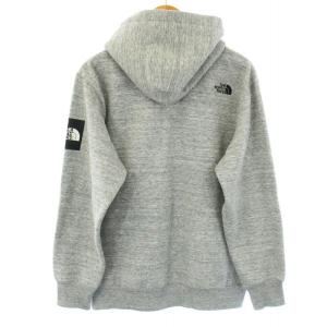 THE NORTH FACE Square Logo Hoodie プルオーバーパーカー 裏起毛 長袖 L グレー NT61835