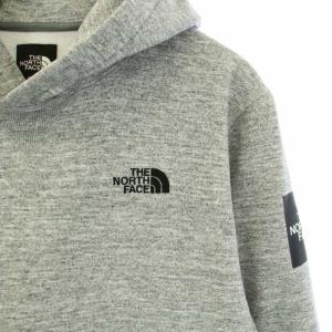 THE NORTH FACE Square Logo Hoodie プルオーバーパーカー 裏起毛 長袖 L グレー NT61835