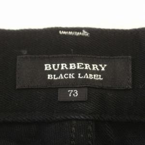 BURBERRY BLACK LABEL コットンパンツ パンツ 73cm 黒 ブラック /G