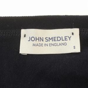 JOHN SMEDLEY カーディガン コットン ニット 長袖 S ネイビー 紺 /G