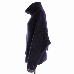 SYBILLA ニット セーター ハイネック ローゲージ 長袖 モヘヤ M 紫