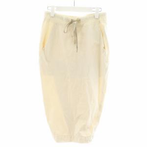 タイトスカート ひざ丈 コットン S 白 ホワイト /AN10