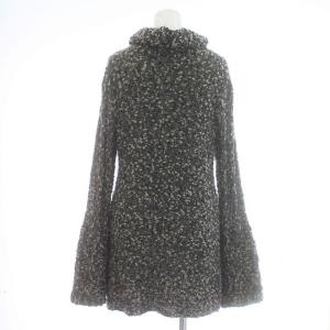 SYBILLA ニットジャケット カーディガン ロング 長袖 タートルネック M 黒 ブラック グレー