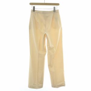 Loro Piana スラックスパンツ ストレッチ ジップフライ ウール シルク 38 M アイボリー /BB