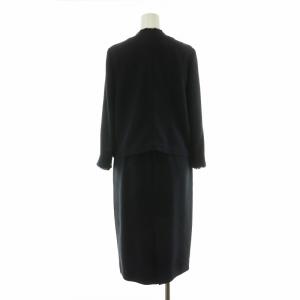 UNITED ARROWS セットアップ 2点セット フォーマル ノーカラージャケット ノースリーブワンピース ひざ丈 バックスリット 36 38 S