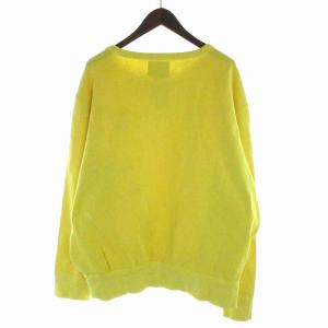 POLO RALPH LAUREN スウェット トレーナー プルオーバー クルーネック 裏起毛 ロゴ刺繍 XL 黄色