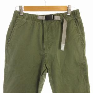 GRAMiCCi クライミングパンツ ベルトロゴ刺繍 カーキ