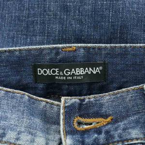 DOLCE&GABBANA デニムパンツ ジーンズ ジップフライ USED加工 44 L インディゴ /BB