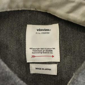 visvim 18SS BLACK ELK SHIRT NELL シャツ 長袖 ウール 麻混 リネン混 2 M グレー