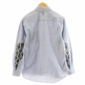 visvim 17SS ALBACORE BAMBOO シャツ 長袖 コットン 2 M 青 ブルー 0117105011001