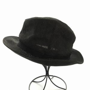 KIJIMATAKAYUKI ペーパークロス ブリムハット 中折れ帽  リボン 2 黒 ブラック 181336 /EA