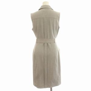 Calvin Klein ワンピース ノースリーブ ひざ丈 ライダース 4 M グレー