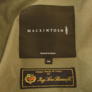 MACKINTOSH フードコート 薄手 コットン ロング コート パーカー 34 XS カーキ