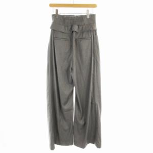 24SS コルセットデザインパンツ ワイド ハイウエスト 1 M グレー
