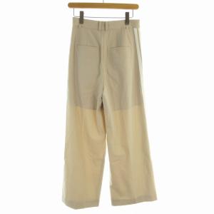 FRAY I.D ダブルラインフレアパンツ トラック 2ライン 1 M ベージュ 白 ホワイト FWFP241217 /RO