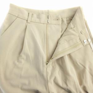 FRAY I.D ダブルラインフレアパンツ トラック 2ライン 1 M ベージュ 白 ホワイト FWFP241217 /RO