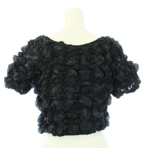 SNIDEL 24SS ランダムシャーリングプルオーバー ボレロ シアー 半袖 ONE グレー SWFB242089