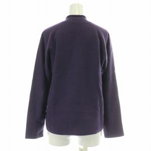 JURGEN LEHL ニット セーター 長袖 Vネック 無地 薄手 カシミヤ M 紫 パープル