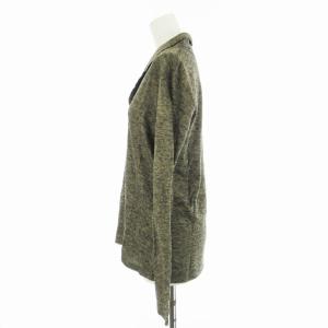 JURGEN LEHL カットソー 長袖 ボーダー 総柄  ウール混 M グレー