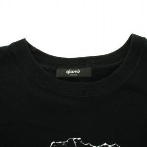HIDE Tシャツ カットソー 長袖 クルーネック プリント コットン