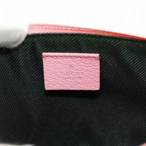 美品✨グッチ ハンドバッグ GG キャンバス レザー アクセサリーポーチ ピンク GUCCI グッチ アクセサリーポーチ ハンドバッグ GGキャンバス
