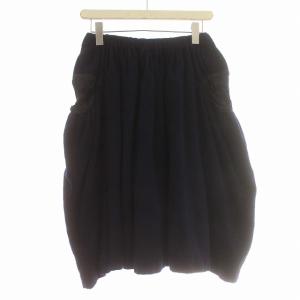 Tao AD2009 ウール スカート ひざ丈 フレアスカート F ネイビー 紺