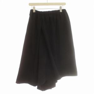 COMME des GARCONS COMME des GARCONS コムコム AD2014 サルエル ワイド パンツ 変形 ウール イージーパンツ S 濃紺 ネイビー