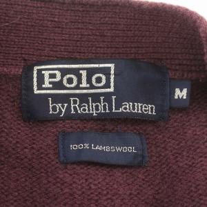 POLO RALPH LAUREN カーディガン ニット ウール 長袖 M 紫 パープル