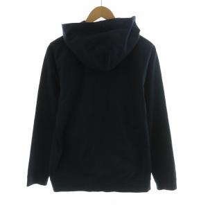 BEAUTY&YOUTH UNITED ARROWS ジップアップパーカー フーディー ストライプ フード 長袖 ダブルジップ M 紺 ネイビー