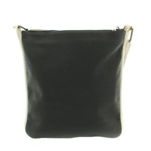 LOEWE ショルダーバッグ レザー リピートアナグラム ロゴ 黒 ブラック 白 ホワイト