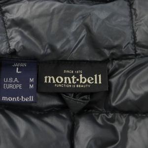 mont-bell U.L.ダウンジャケット ナイロン アウター L 黒 ブラック 1101374
