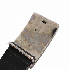 Christian Dior レザーベルト 革ベルト レースアップ 90 黒 ブラック /KH OH