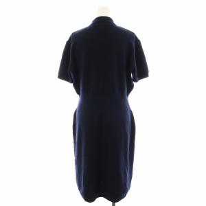 FENDI ニットワンピース ひざ丈 半袖 42 L 紺 ネイビー